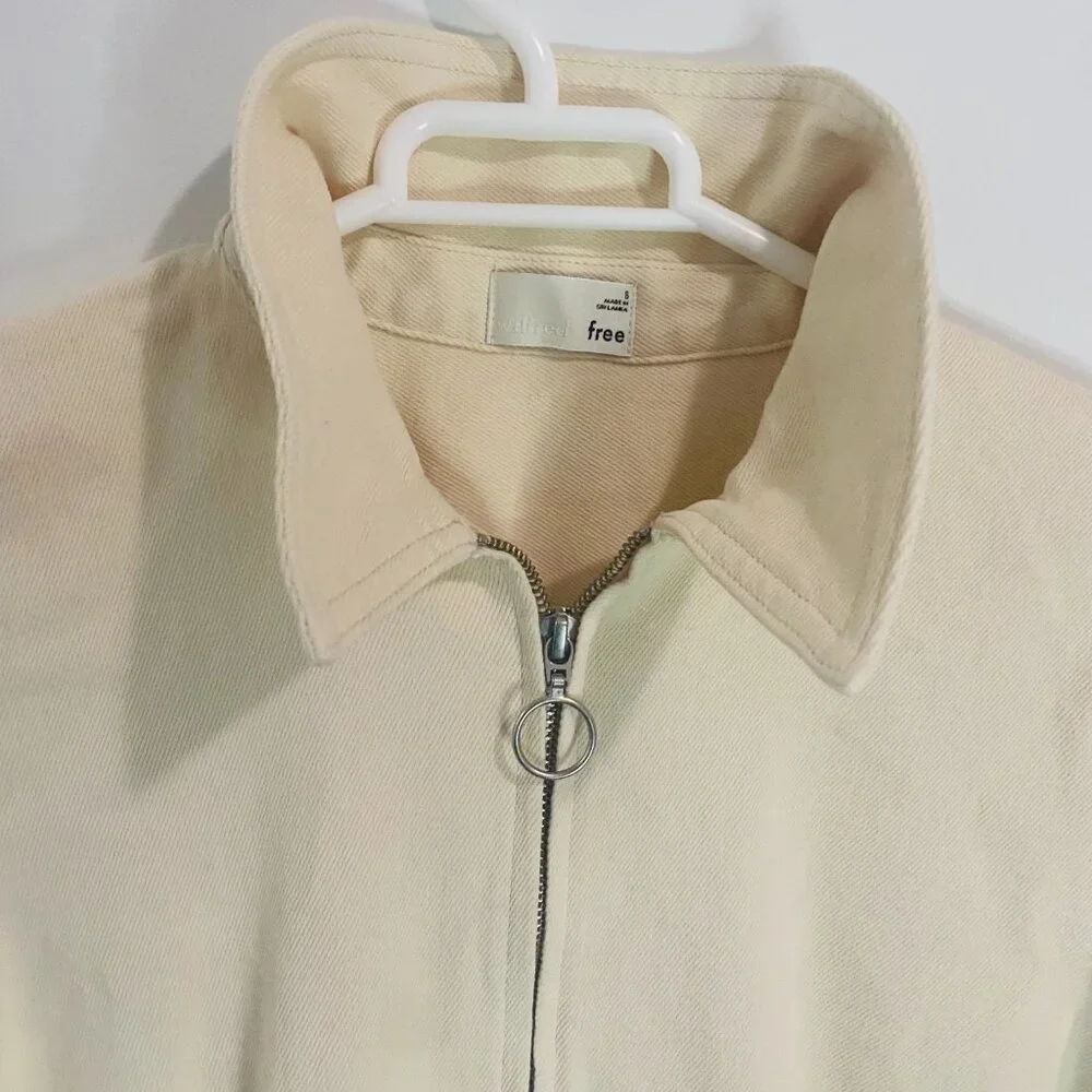 Wilfred Free Long Sleeve Collared Jumpsuit in Sandstone Beige–Made in Sri Lanka - Picture 15 of 17